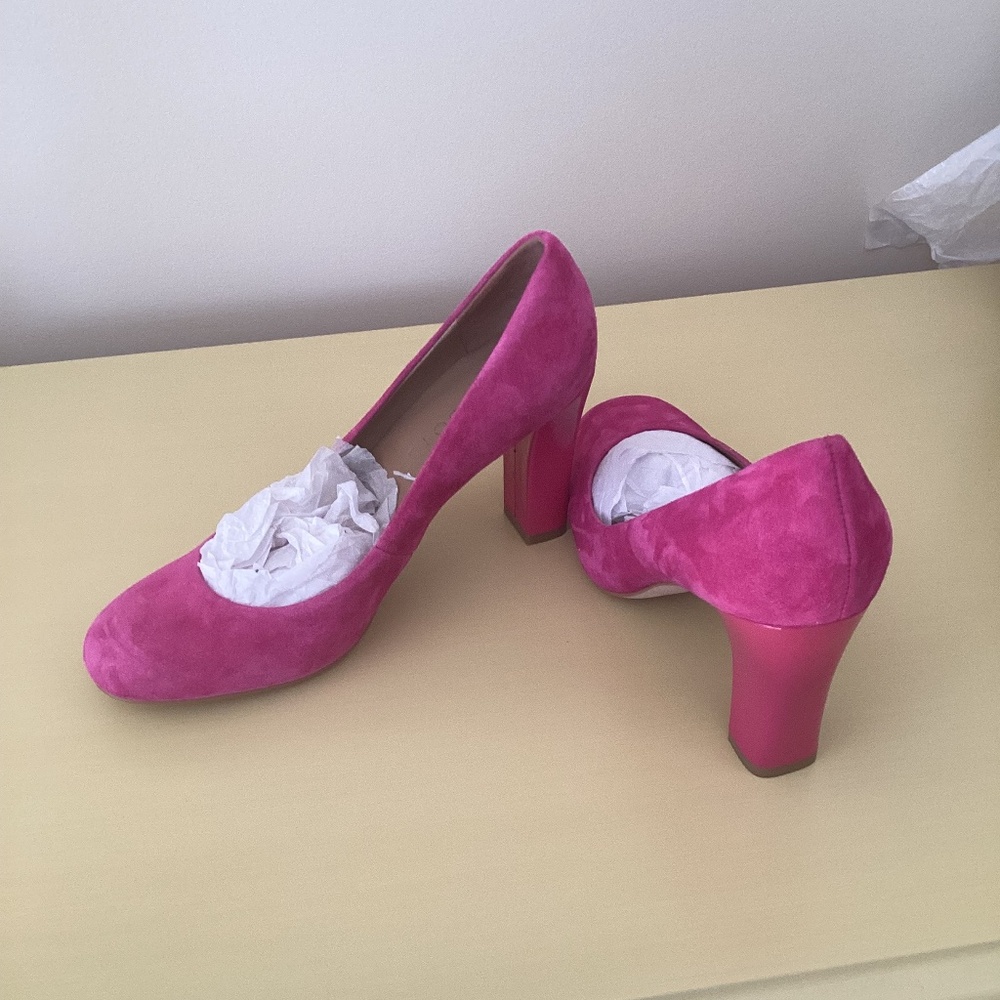 Talbots Fuchsia Suede Pump